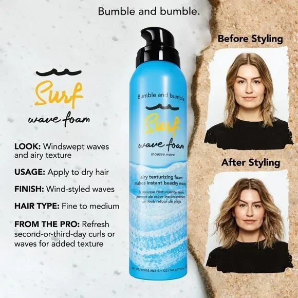 Bumble and Bumble Wave Foam Texturizing Mousse